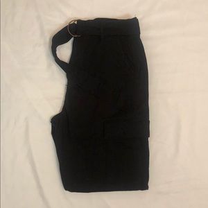 Black cargo pants